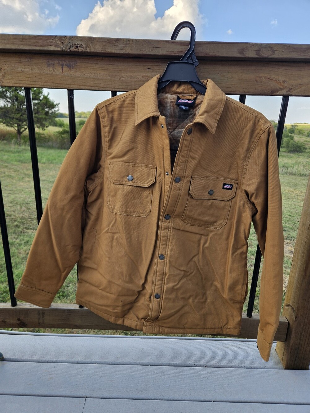 Dickies Tan Lightweight Work Shirt Jacket